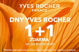 Yves Rocher - 1+1 zdarma na 100 bestsellerů